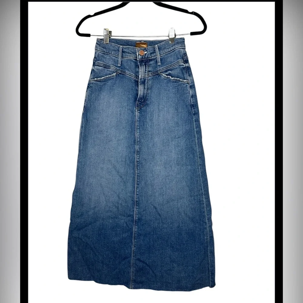 MOTHER The Yoke Front Circle Maxi Skirt SIZE 24